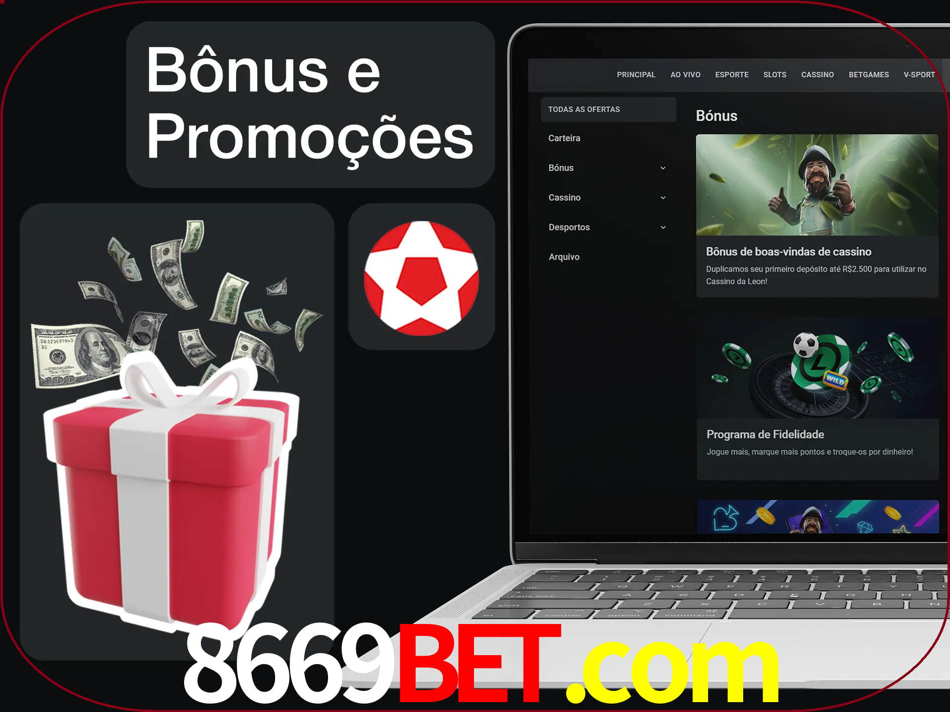 Verifique se há novos bônus e promoções.
